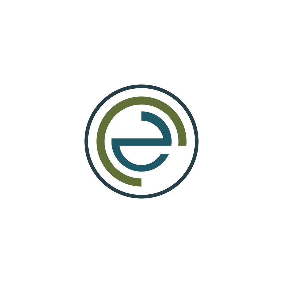 första brev ce eller ec logotyp vektor logotyp design