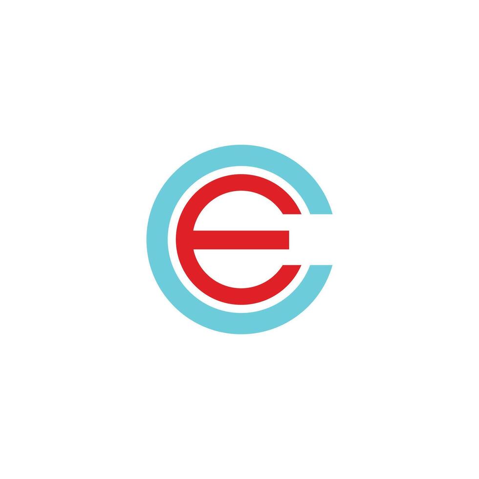 Initiale Brief ce oder ec Logo Vektor Logo Design