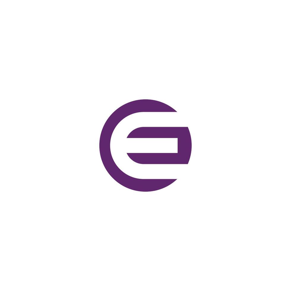 första brev ce eller ec logotyp vektor logotyp design