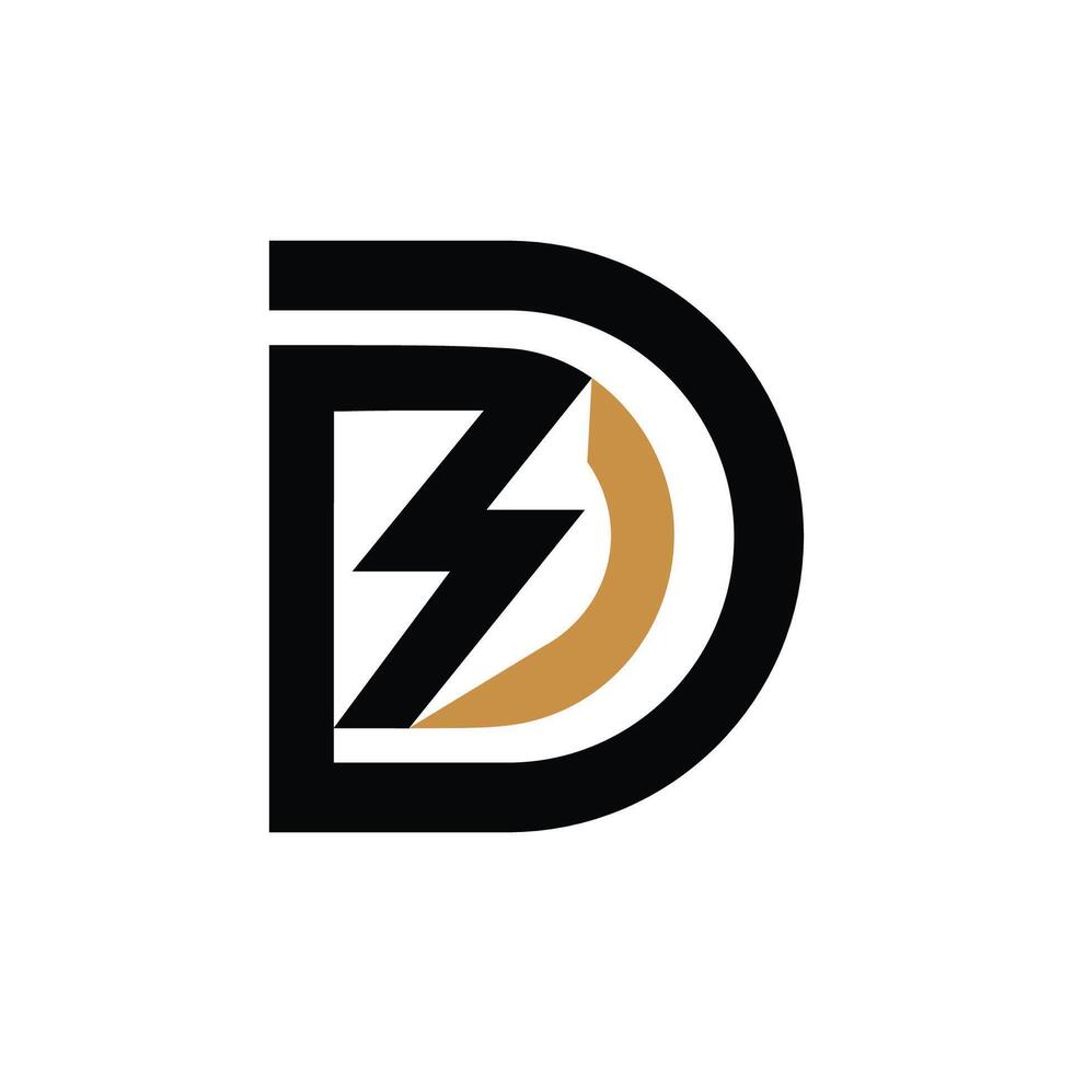 kreativ abstrakt Brief zd Logo Design. verknüpft Brief dz Logo Design. vektor