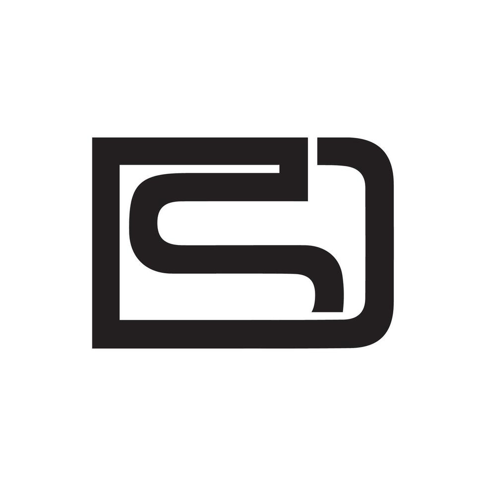 Initiale Brief ds Logo oder sd Logo Vektor Design Vorlage