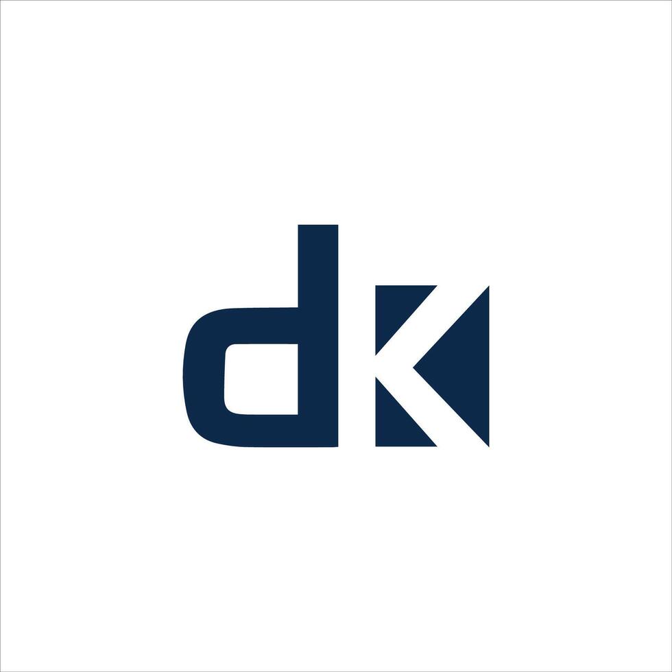 dk und kd Brief Logo design.dk,kd Initiale basierend Alphabet Symbol Logo Design vektor