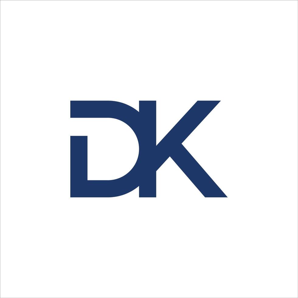 dk und kd Brief Logo design.dk,kd Initiale basierend Alphabet Symbol Logo Design vektor