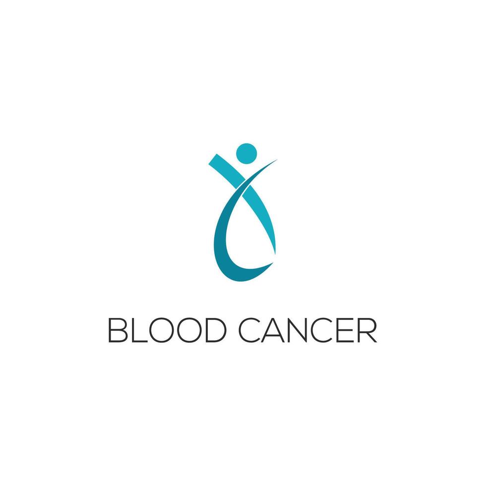 cancer vektor ikon design mall. blod cancer logotyp design.