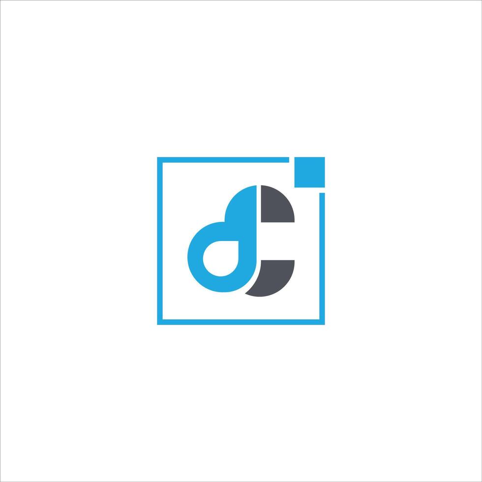 dc och CD brev logotyp design .dc,cd första baserad alfabet ikon logotyp design vektor