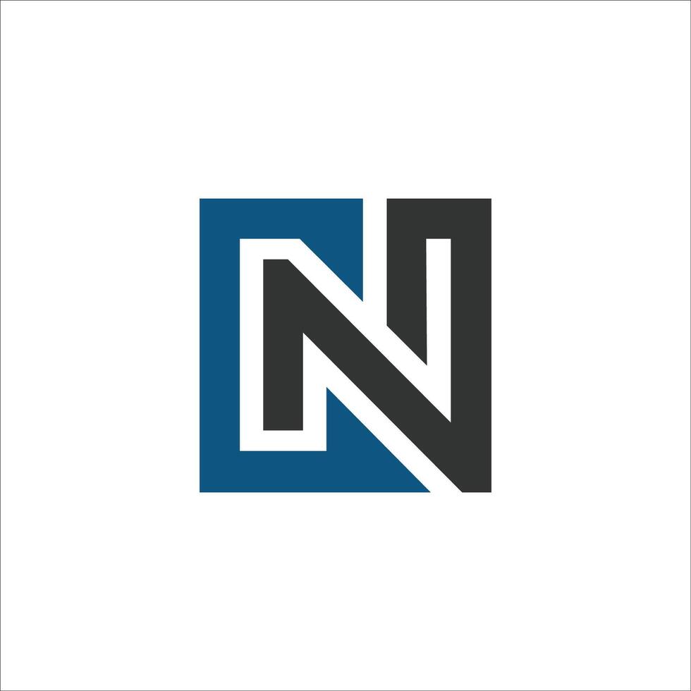 Initiale Brief cn oder nc Logo Vektor Design Vorlage