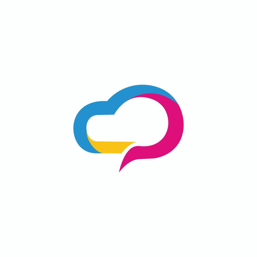 Cloud-Logo-Design-Vorlage vektor