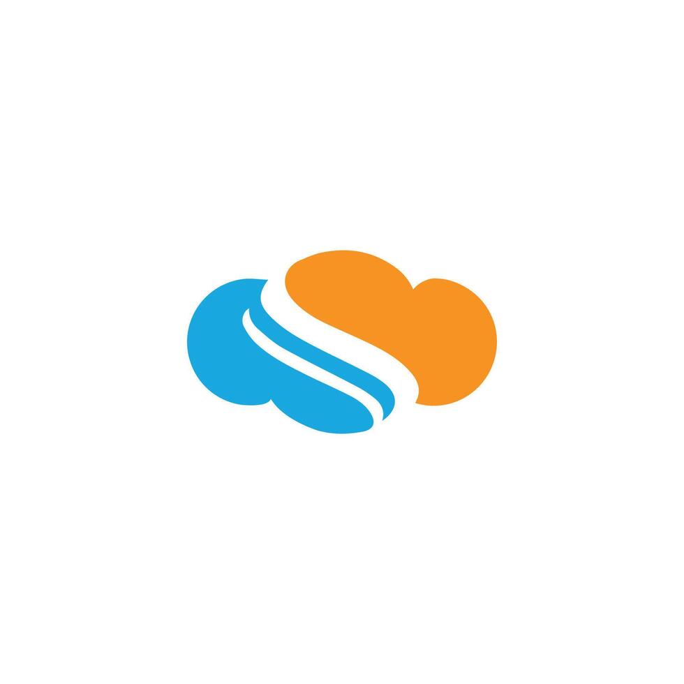 Cloud-Logo-Design-Vorlage vektor