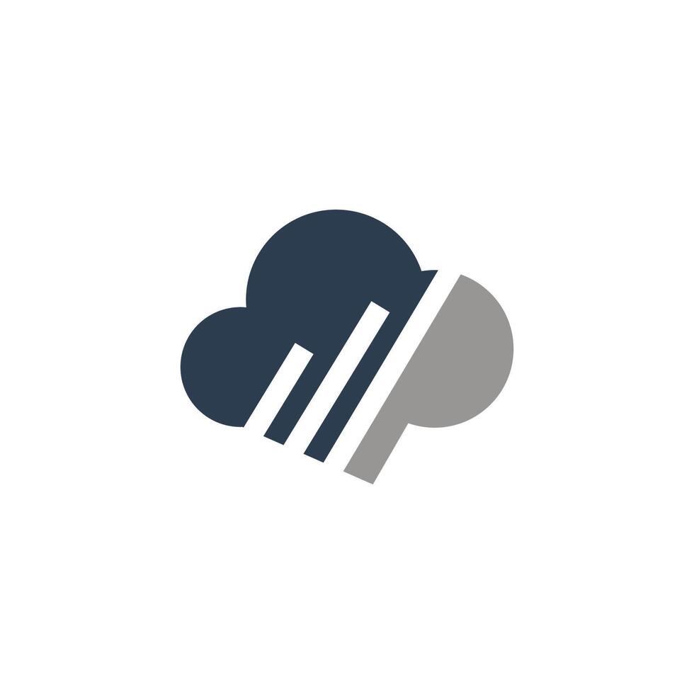 Cloud-Logo-Design-Vorlage vektor