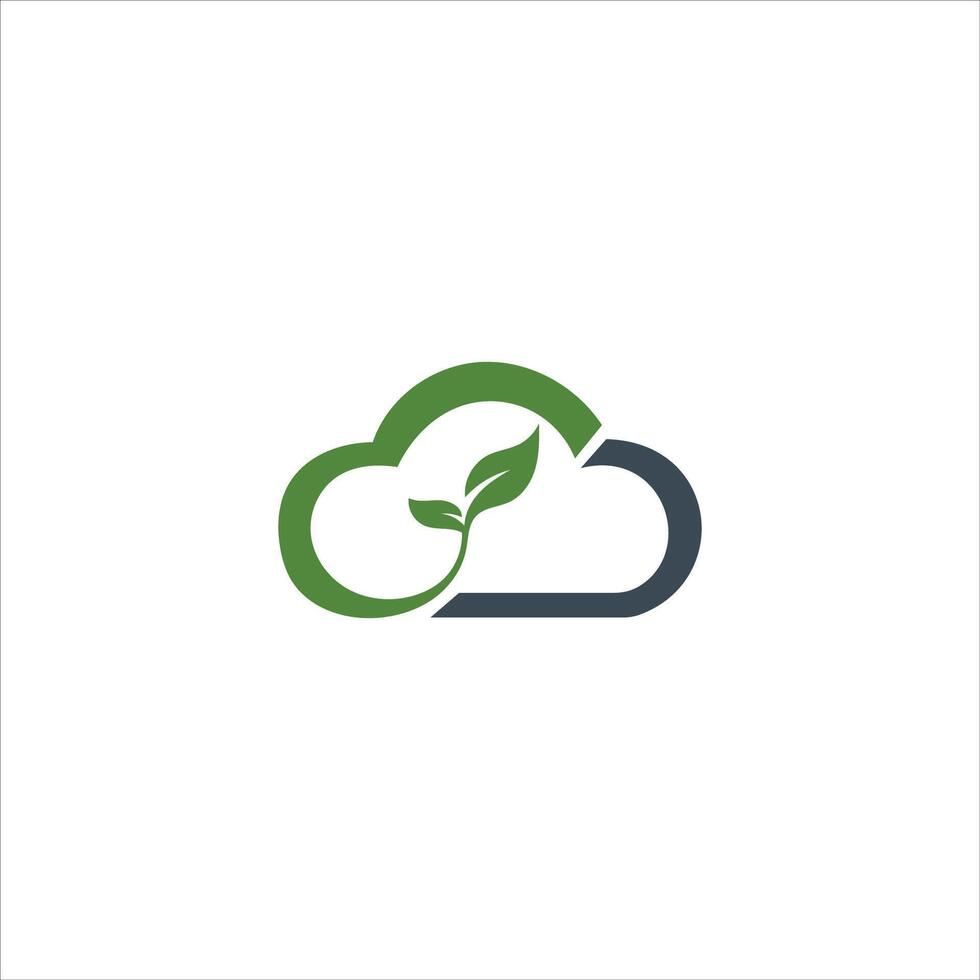 Cloud-Logo-Design-Vorlage vektor