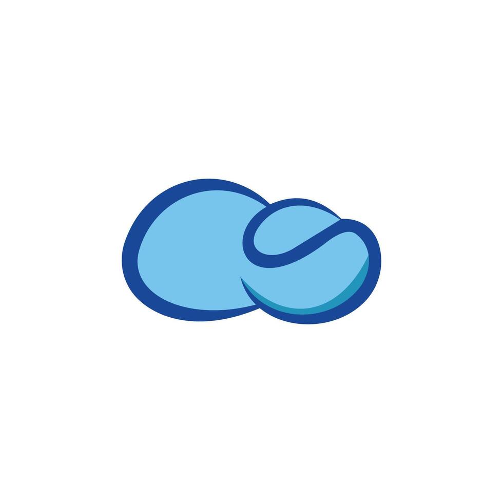 Cloud-Logo-Design-Vorlage vektor