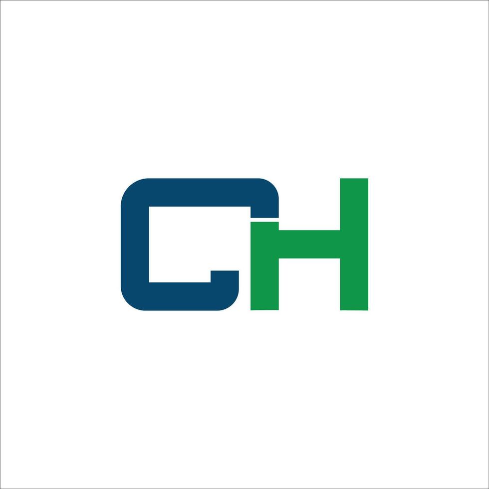 första brev hc logotyp eller ch logotyp vektor design mall