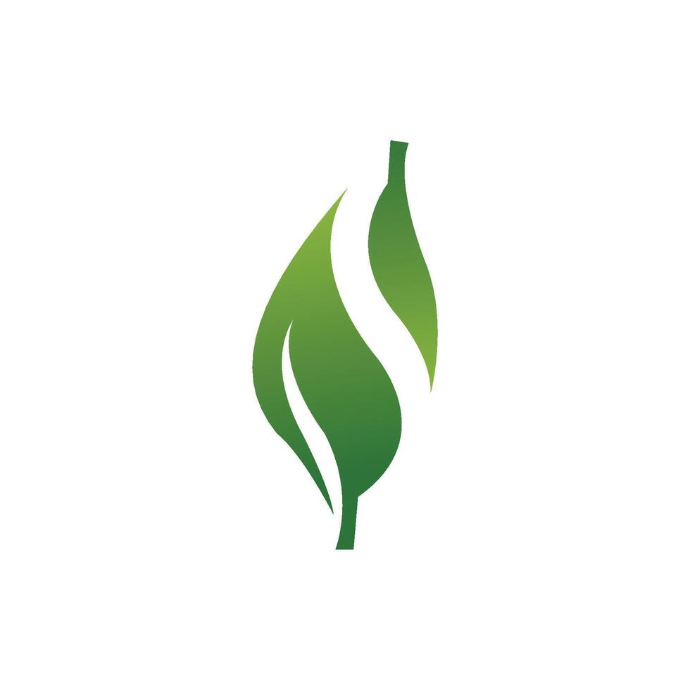 Marihuana Blatt Logo Design Vorlage vektor