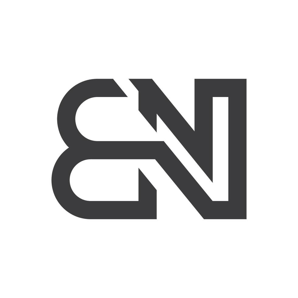 Initiale bn Brief Logo Vektor Vorlage Design. kreativ abstrakt Brief nb Logo Design. verknüpft Brief nb Logo Design.