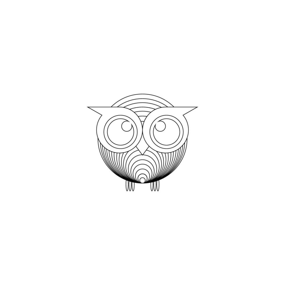 Eule Logo Symbol Schild Flügel kreativ modern Design. Eule Logo mit Blatt Symbol Vektor. vektor