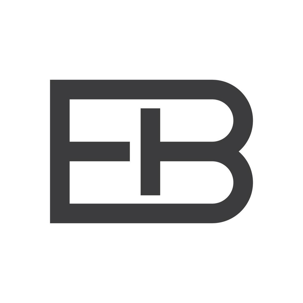 Initiale Brief eb Logo oder Sein Logo Vektor Design Vorlage