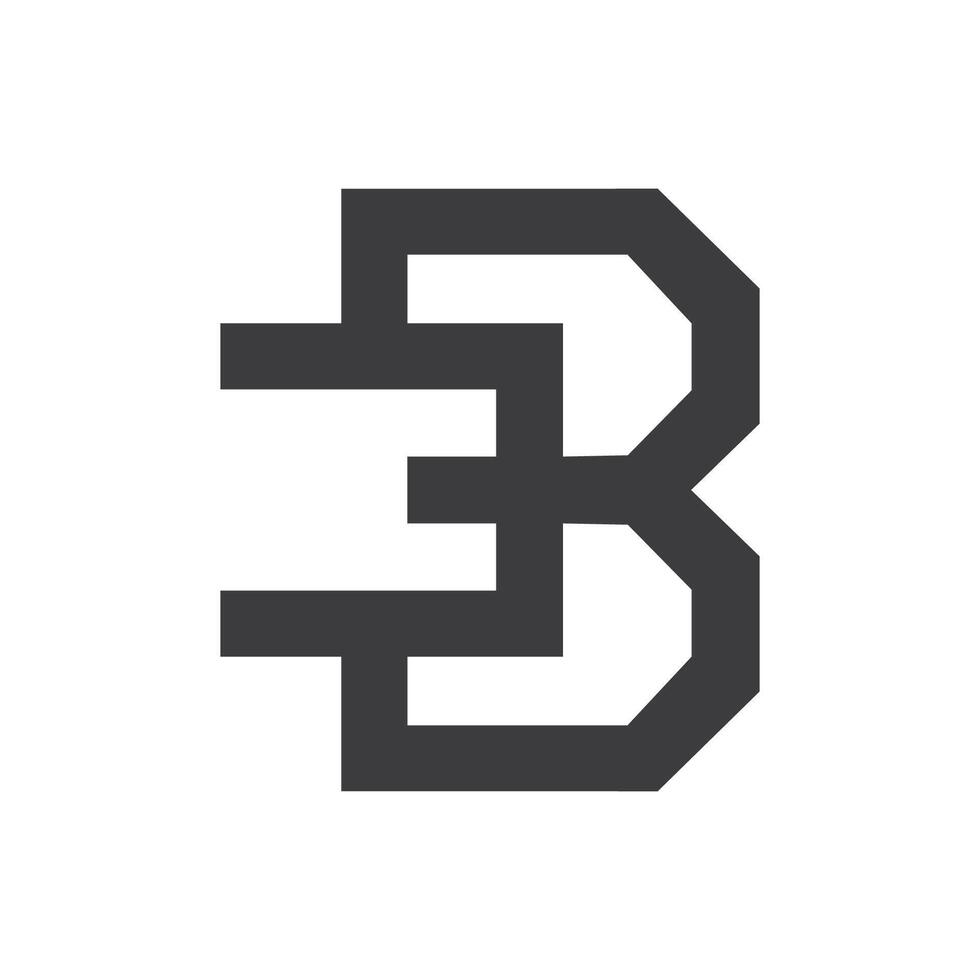 Initiale Brief eb Logo oder Sein Logo Vektor Design Vorlage