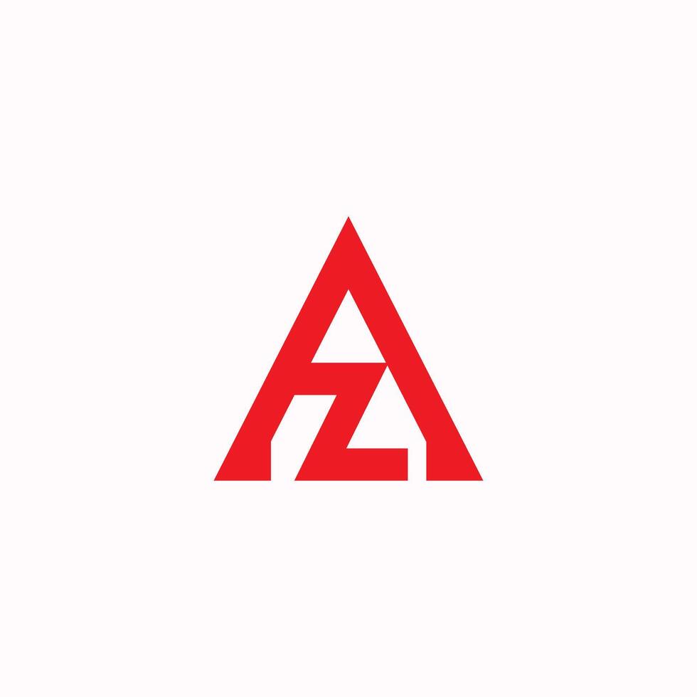 Initiale Brief az oder za Logo Design Vorlage vektor