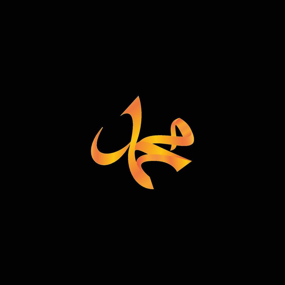 religiös tecken. islam. kalligrafi av de namn vektor