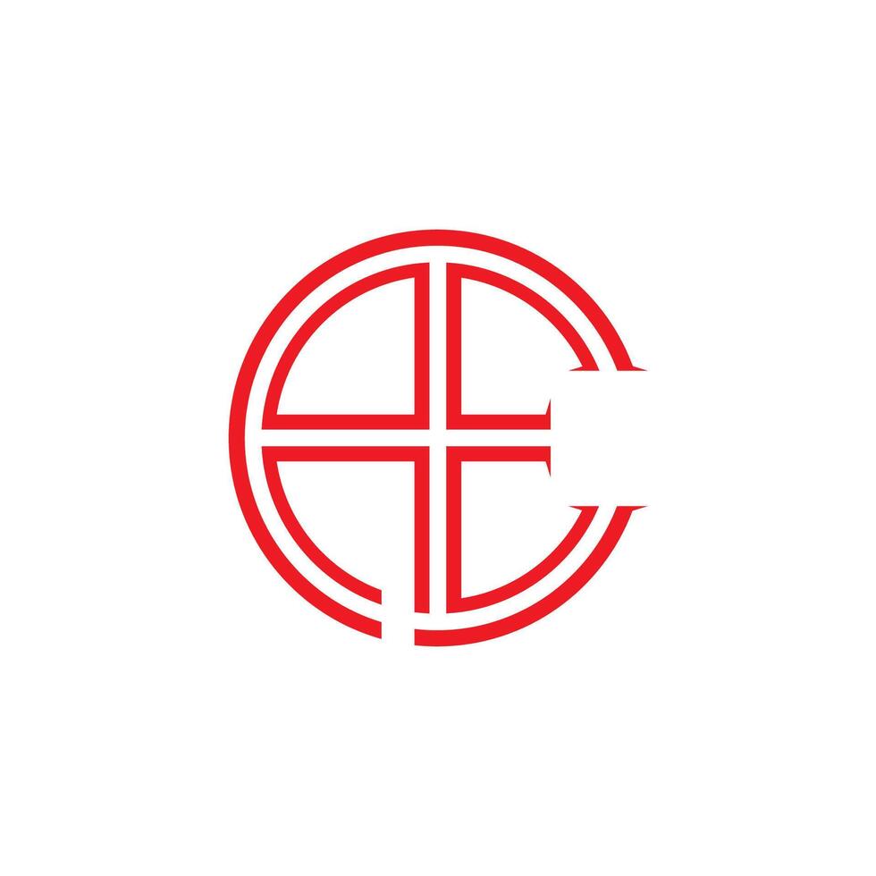 Initiale Brief ae oder ea Logo Design Vorlage vektor