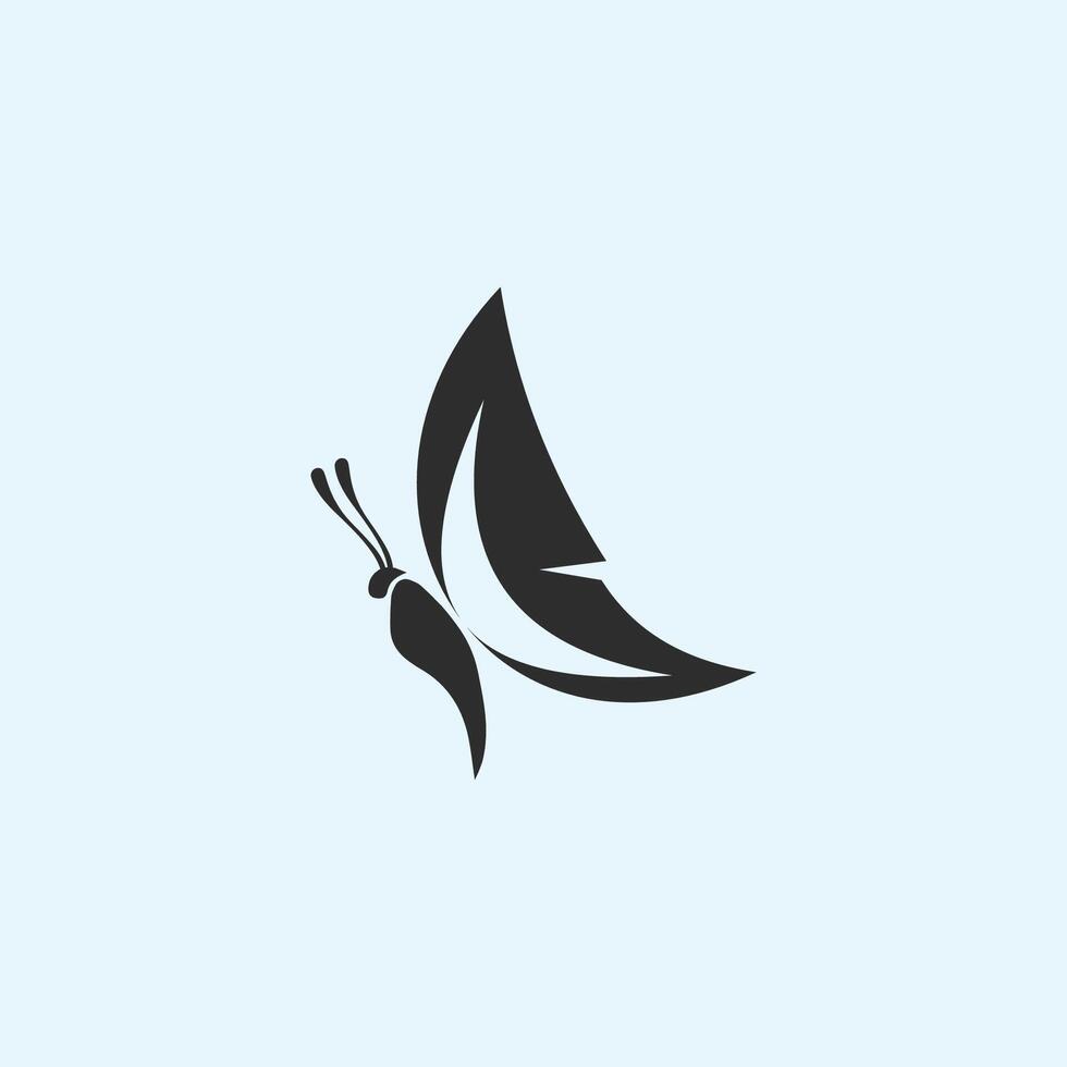 fjäril logotyp vektor formgivningsmall