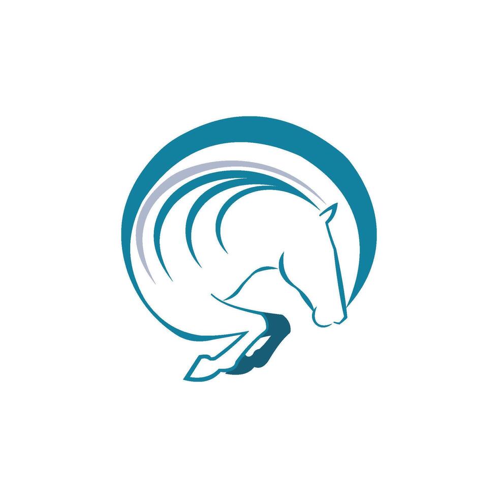 djur- häst logotyp vektor design mall