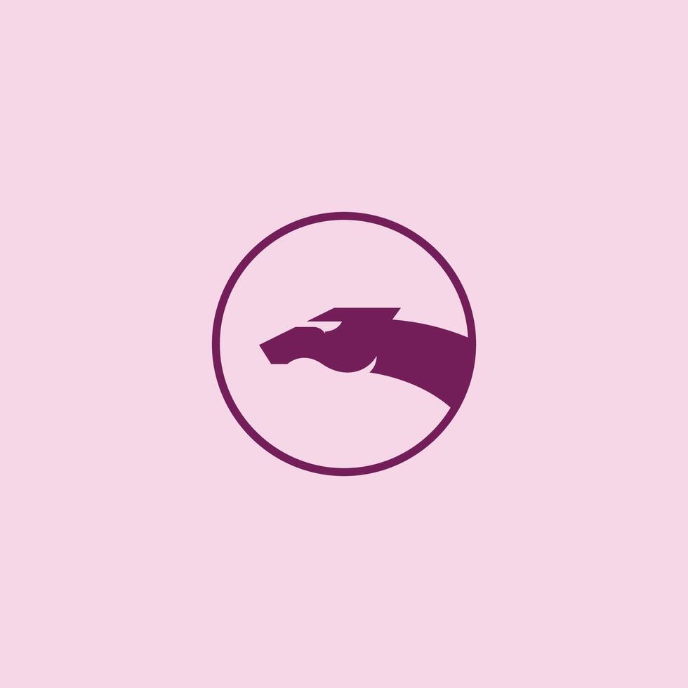 djur- häst logotyp vektor design mall