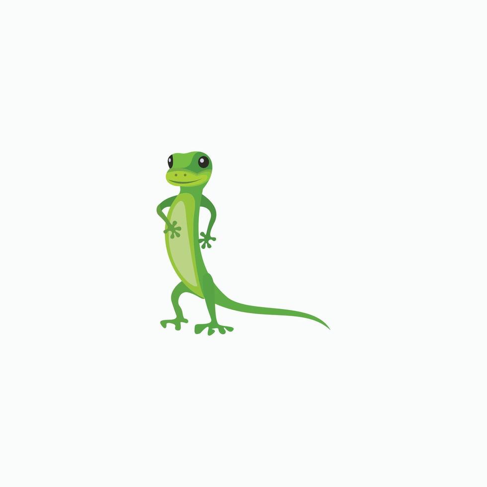 Gecko Eidechse Logo Vektor Design Vorlage