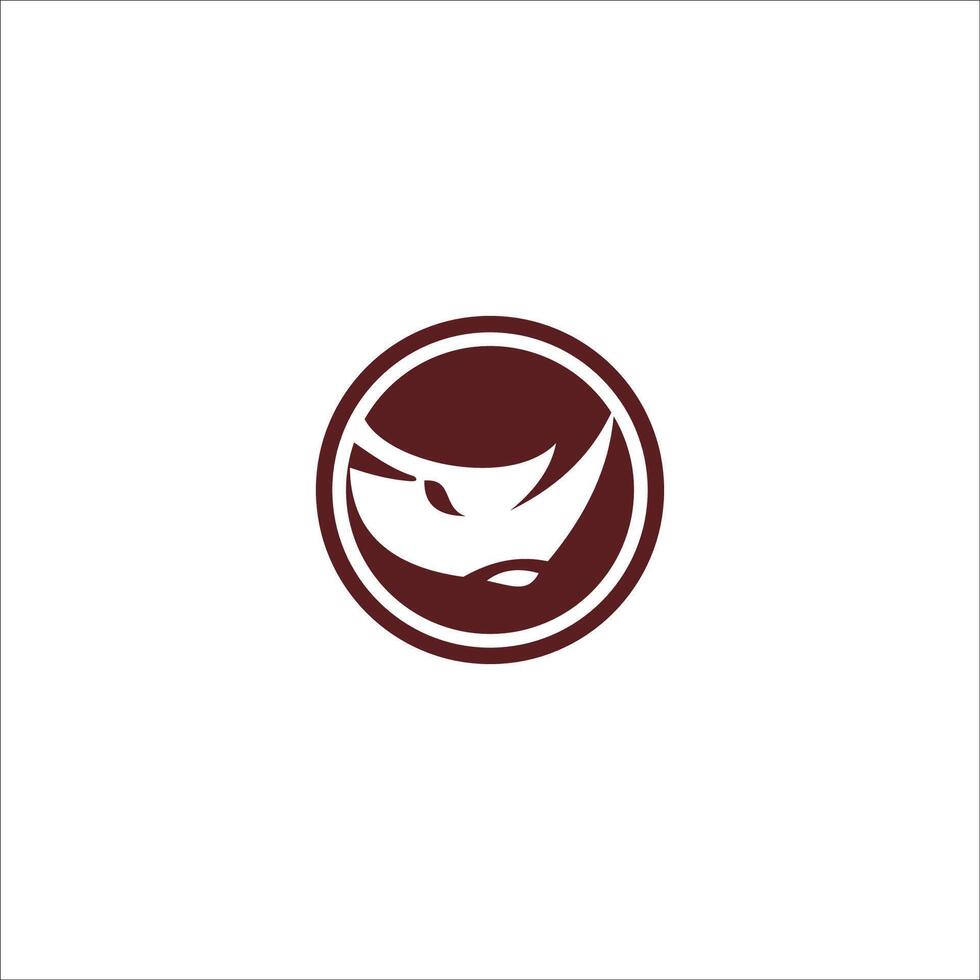 djur- noshörning logotyp design mall vektor