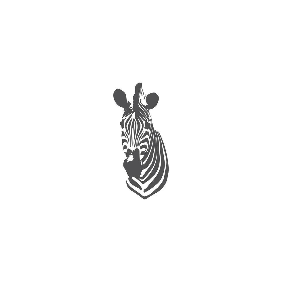 Zebra Logo Design Inspiration. Zebra Logo auf Weiß Hintergrund vektor