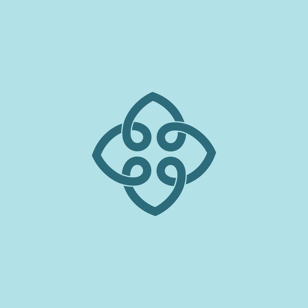 logotyp för ideellt initiativ i förebyggande sjukvård vektor