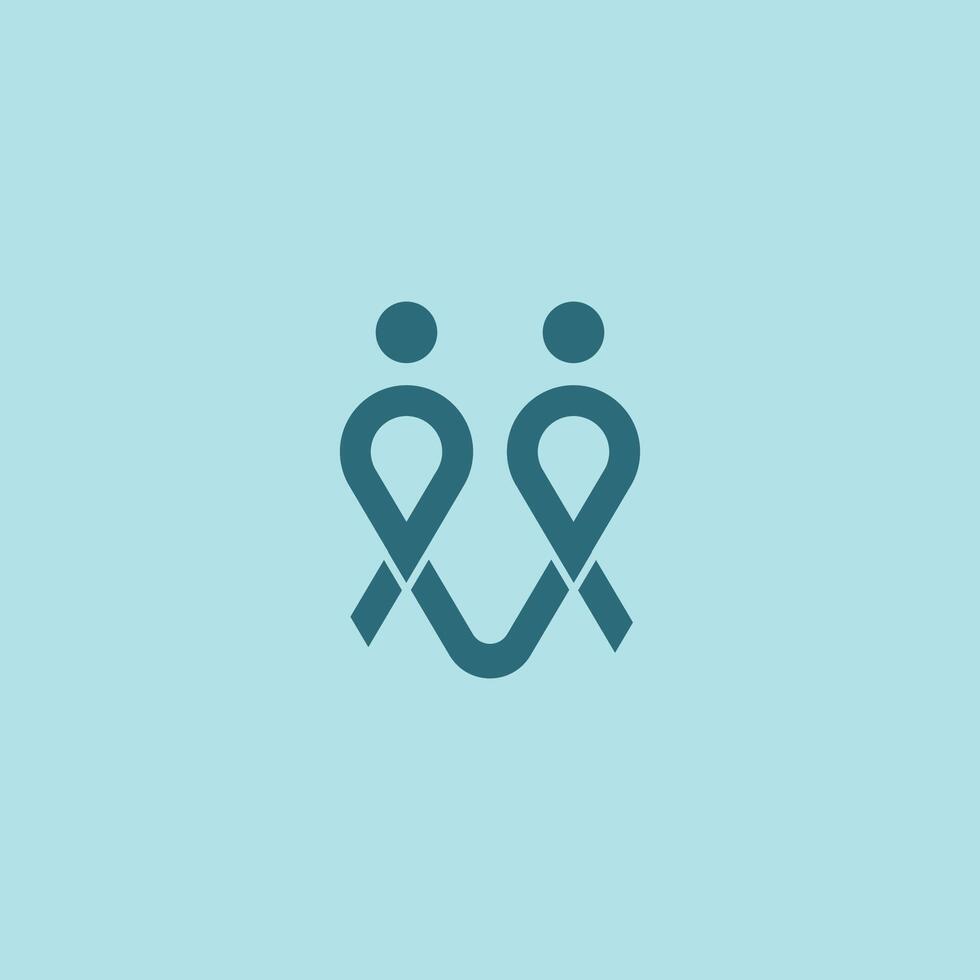 Logo zum gemeinnützig Initiative im vorbeugend Gesundheitswesen vektor