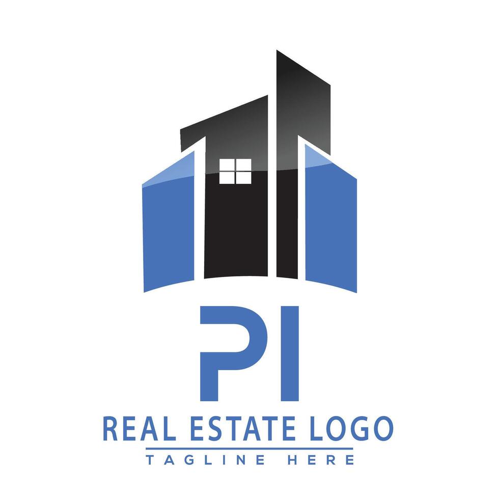 Pi echt Nachlass Logo Design Haus Logo Lager Vektor. vektor