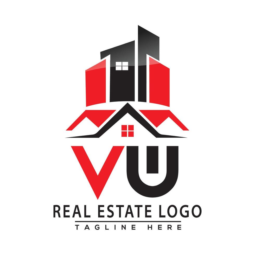 vw echt Nachlass Logo rot Farbe Design Haus Logo Lager Vektor. vektor