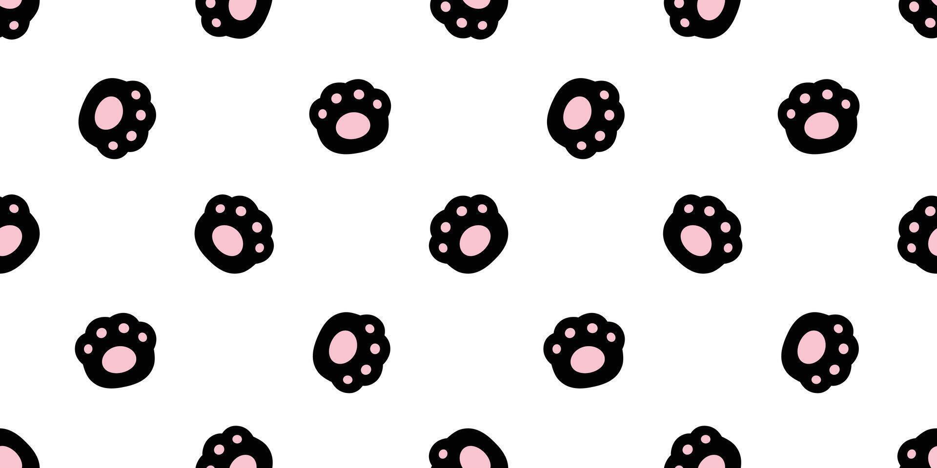 hund Tass sömlös mönster fotavtryck vektor franska bulldogg tecknad serie ikon upprepa tapet scarf isolerat bricka bakgrund klotter illustration svart rosa design