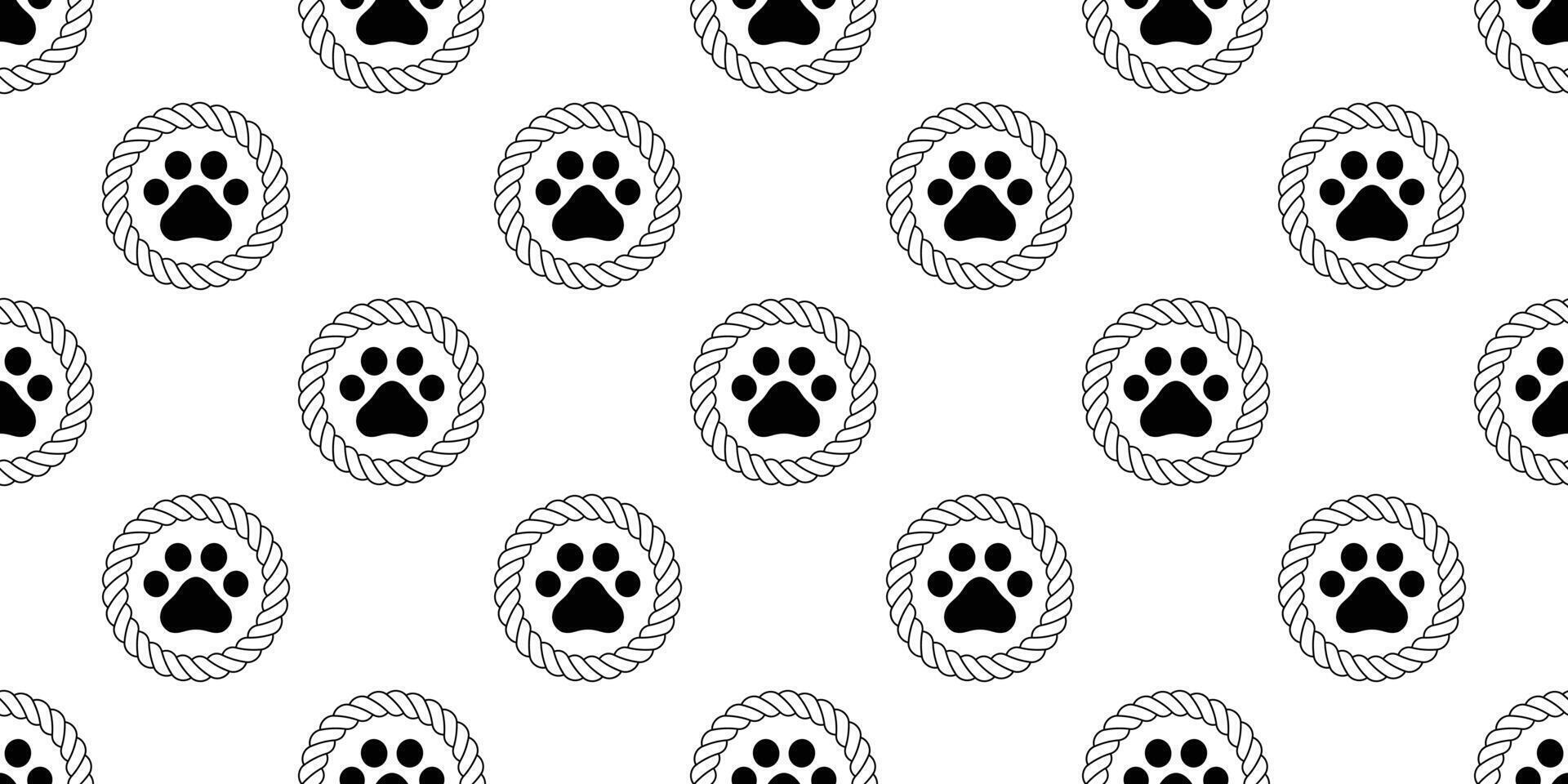 hund Tass sömlös mönster fotavtryck vektor rep franska bulldogg polka punkt ikon scarf isolerat upprepa tapet bricka bakgrund tecknad serie illustration klotter design
