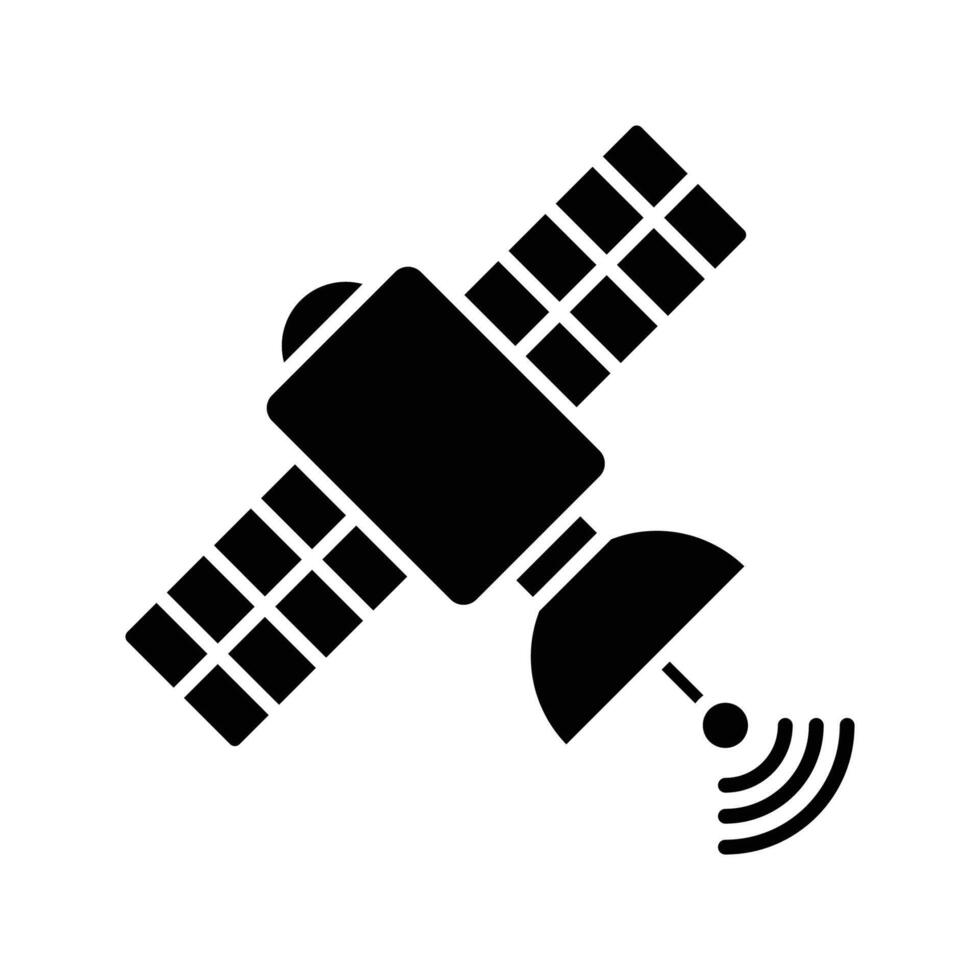 Satellit Symbol Vektor Design Vorlage im Weiß Hintergrund