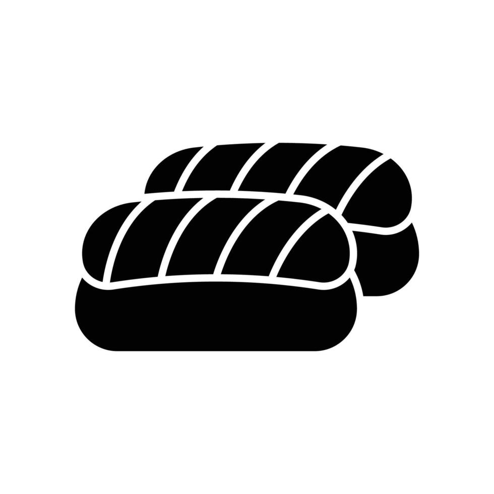 sushi ikon vektor design mall i vit bakgrund