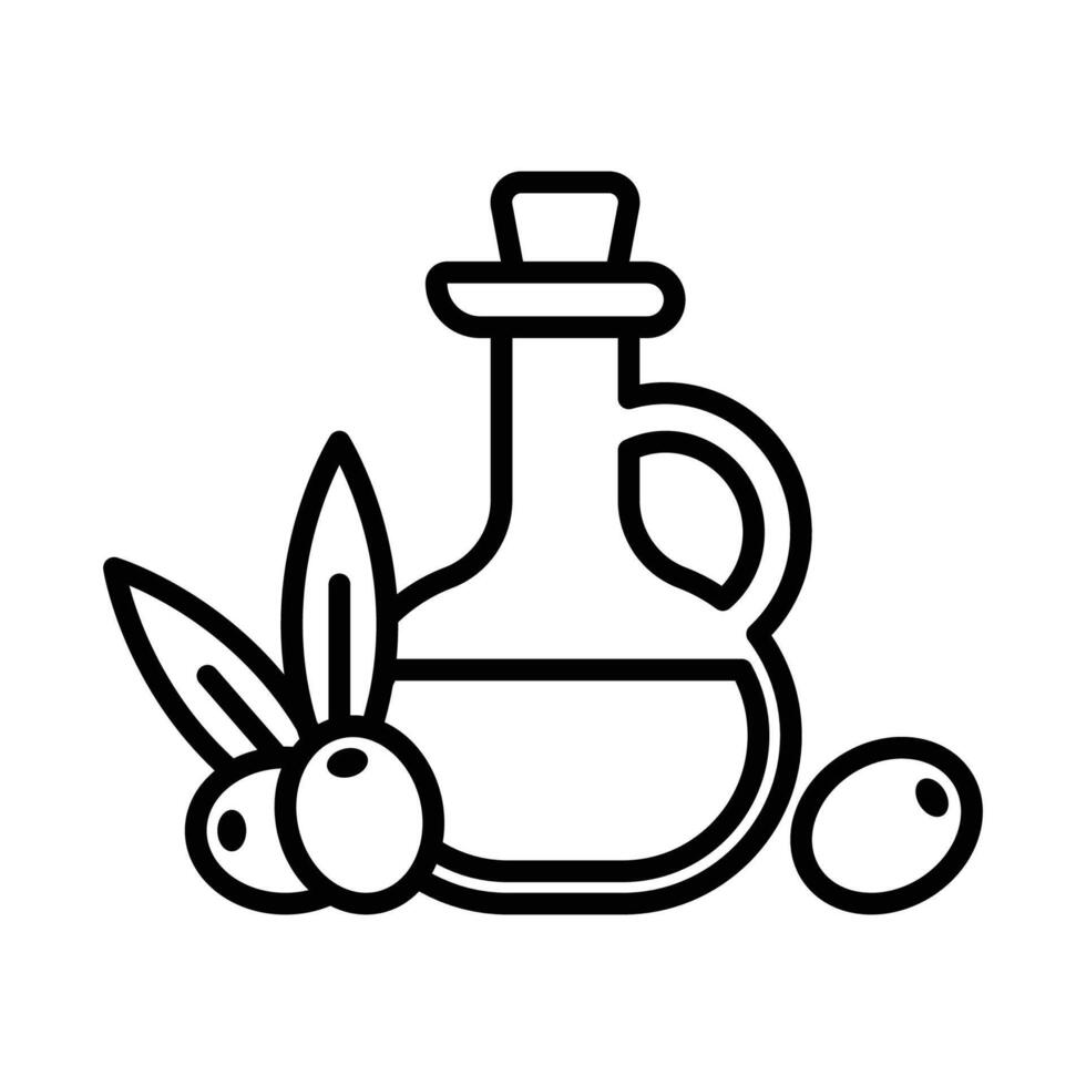 Olive Öl Symbol Vektor Design Vorlage im Weiß Hintergrund