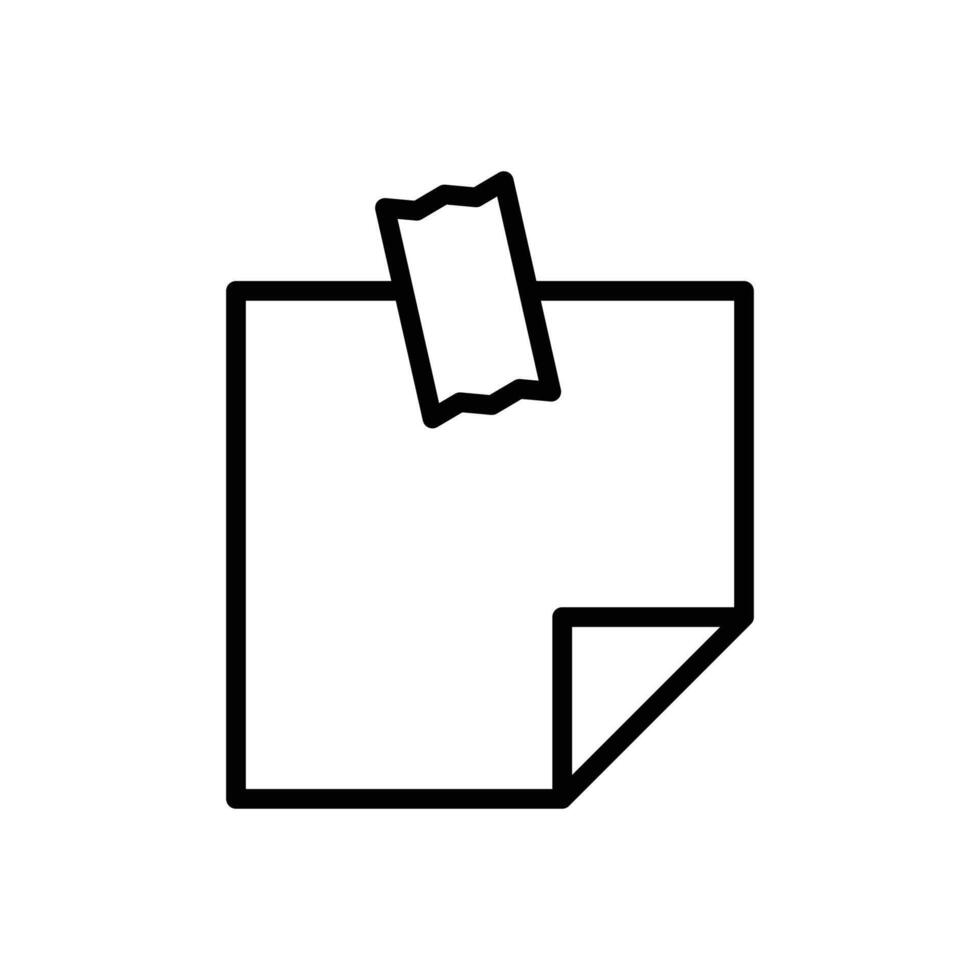 Notizblock Symbol Vektor Design Vorlage im Weiß Hintergrund