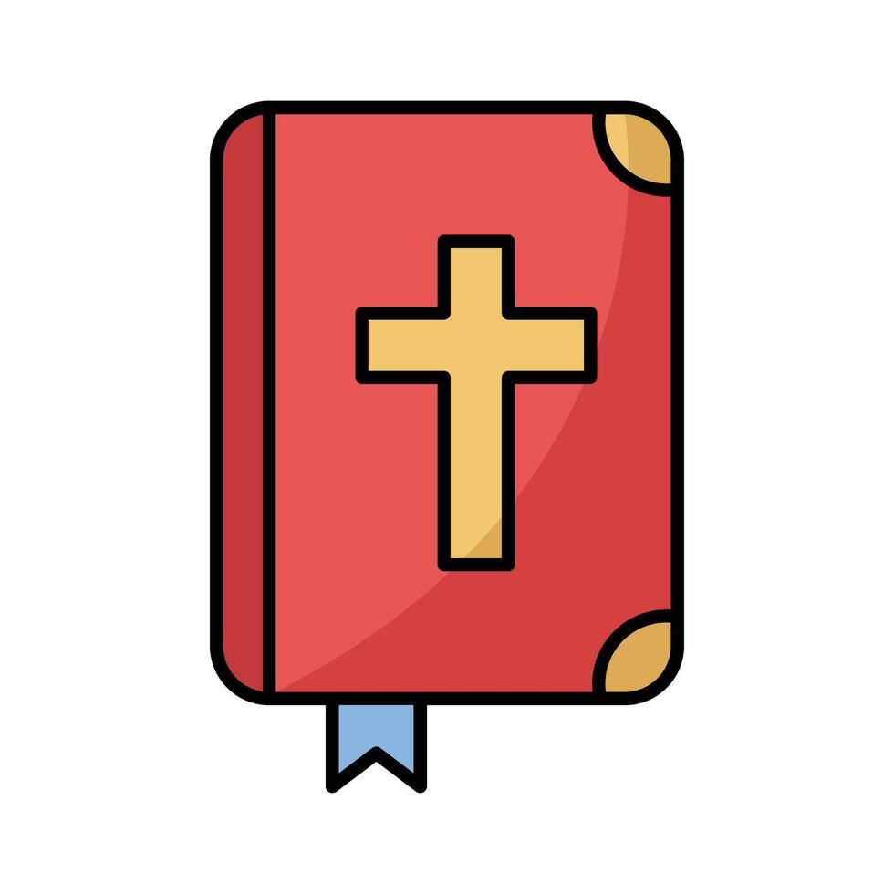 bibel ikon vektor design mall i vit bakgrund