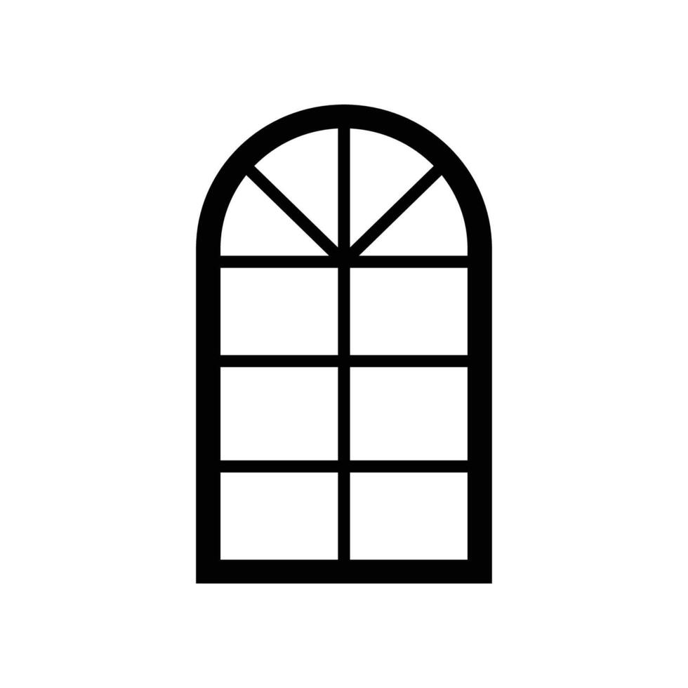 Fenster Symbol Vektor Design Vorlage im Weiß Hintergrund