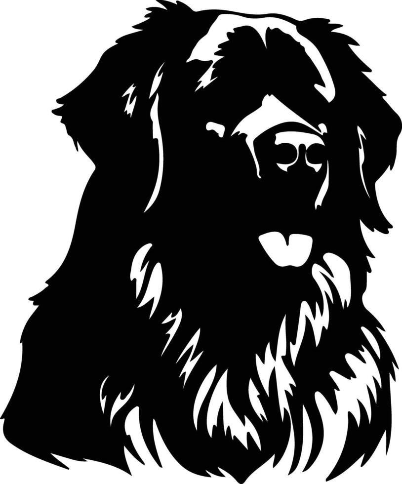 leonberger schwarz Silhouette vektor