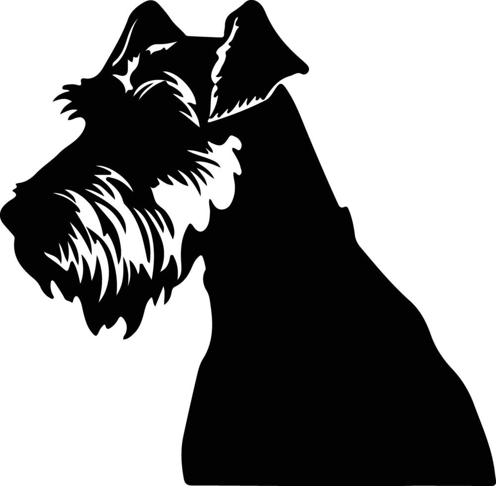 welsh terrier svart silhuett vektor