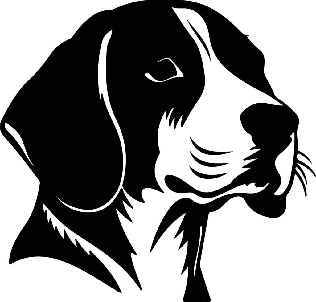 Beagle Silhouette Porträt vektor