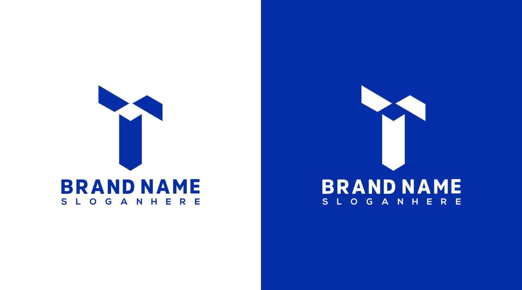 t Brief Monogramm Logo Design t Symbol Briefmarke Logo Marke Identität Design vektor