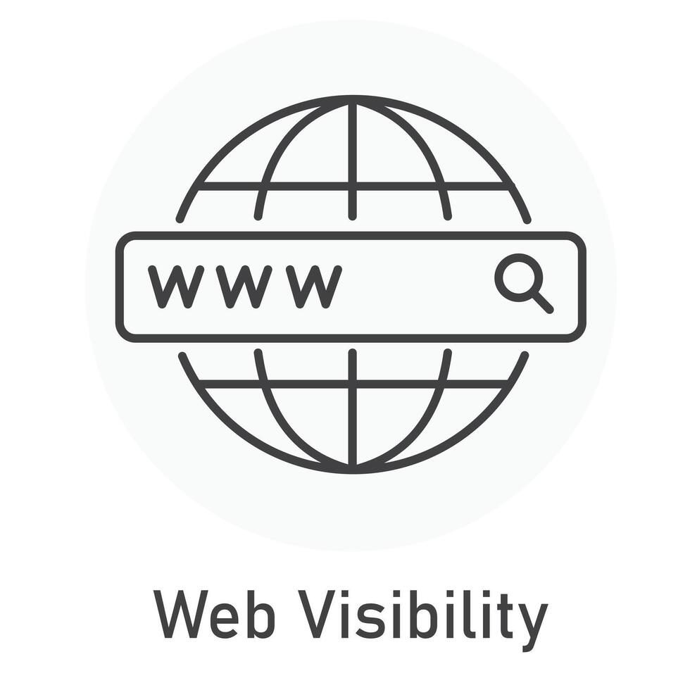 Netz Sichtweite Vektor Illustration Symbol Design