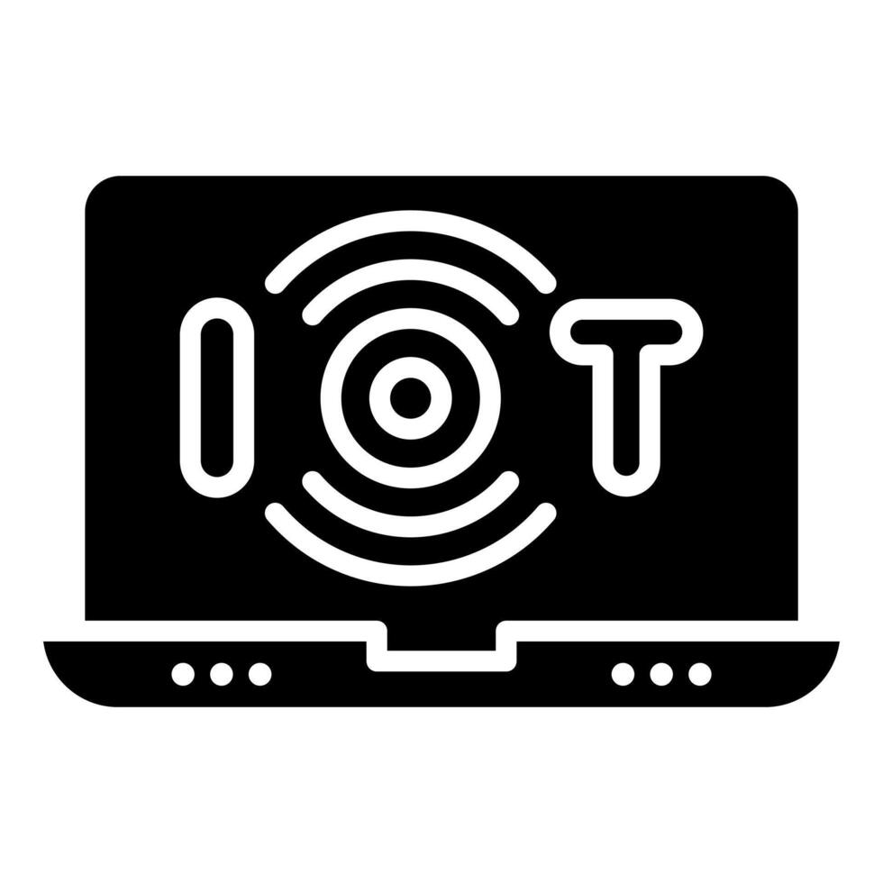 iot Geräte Symbol Linie Vektor Illustration