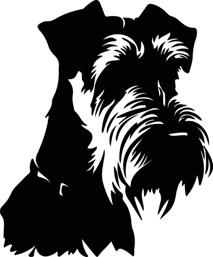 airedale Terrier schwarz Silhouette vektor