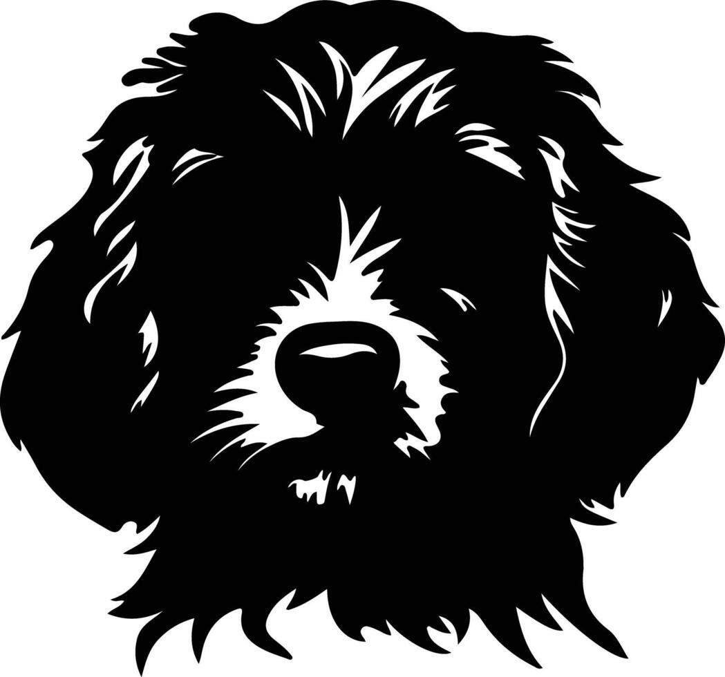 Cockapoo Silhouette Porträt vektor